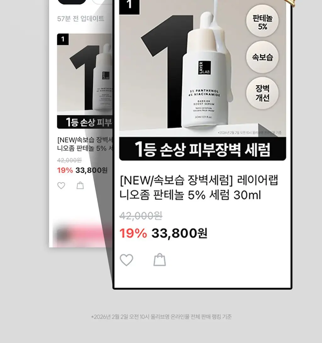 [급속진정 장벽개선] 레이어랩 니오좀 판테놀 5% 세럼 30ml 기획 (+1.5ml*5ea) 상세페이지 7